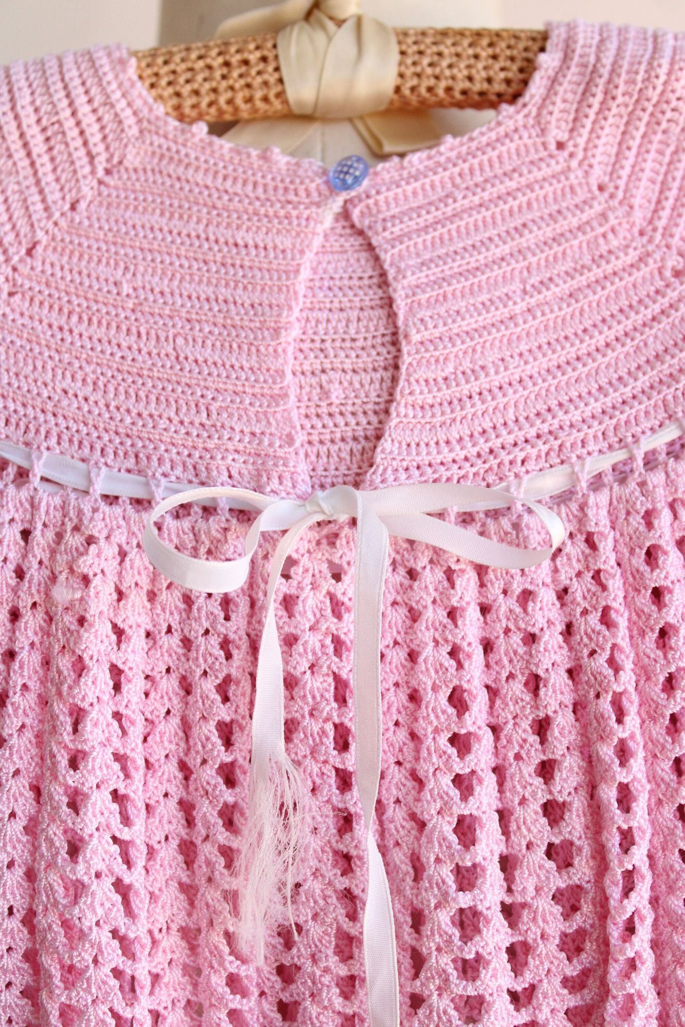 Vintage Pink Little Girls Frock