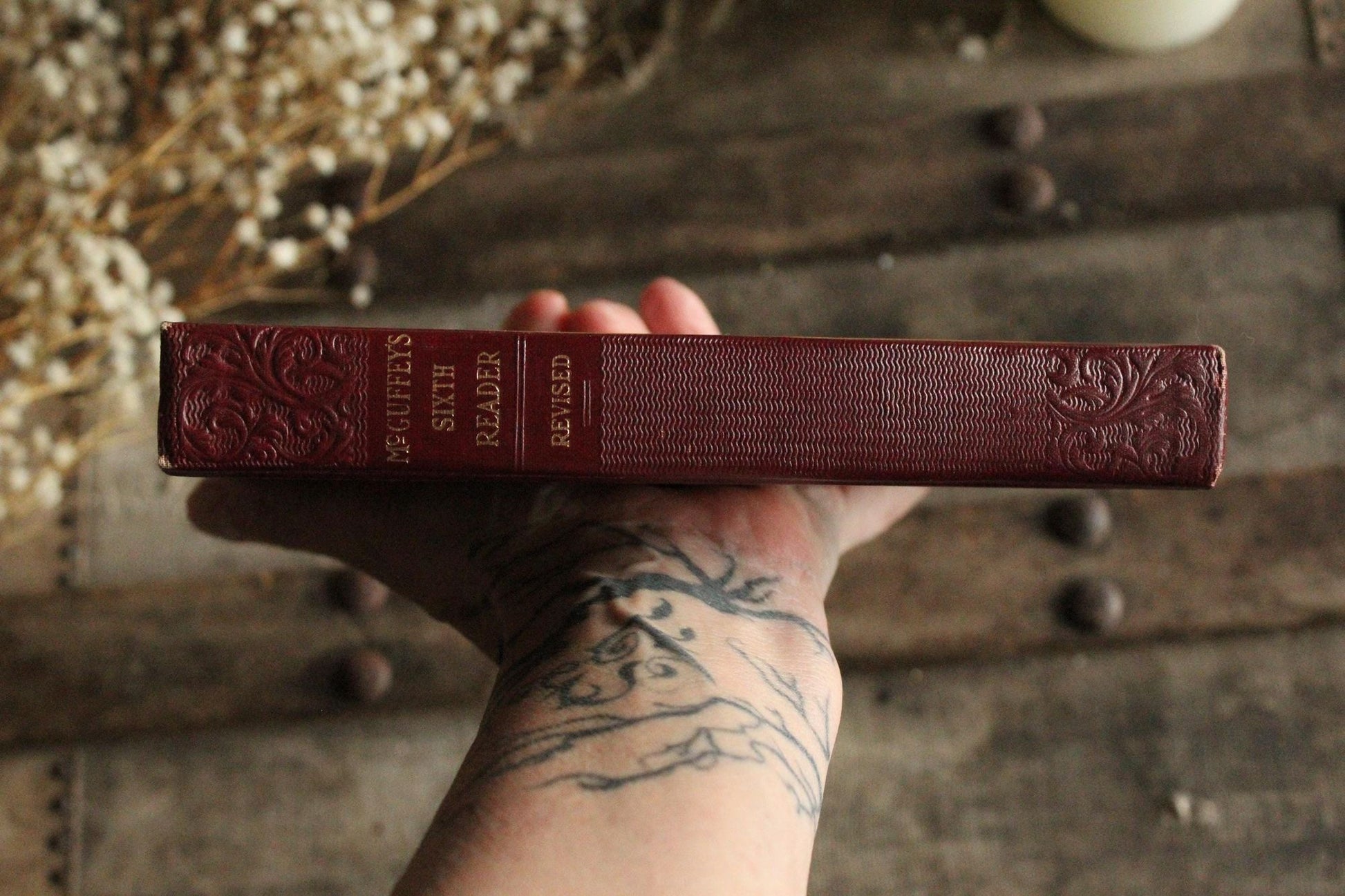 Vintage 1920s Book, "McGuffey's Sixth Eclectic Reader", Revised Edition American Co