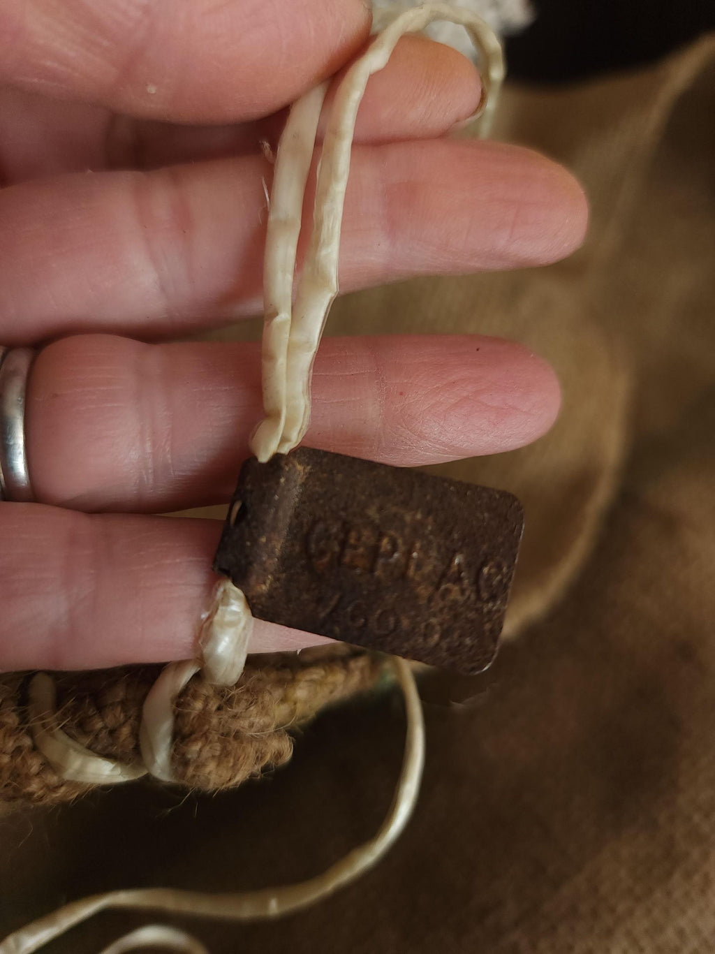Vintage 1960s 1970s Coffee Bean Sack