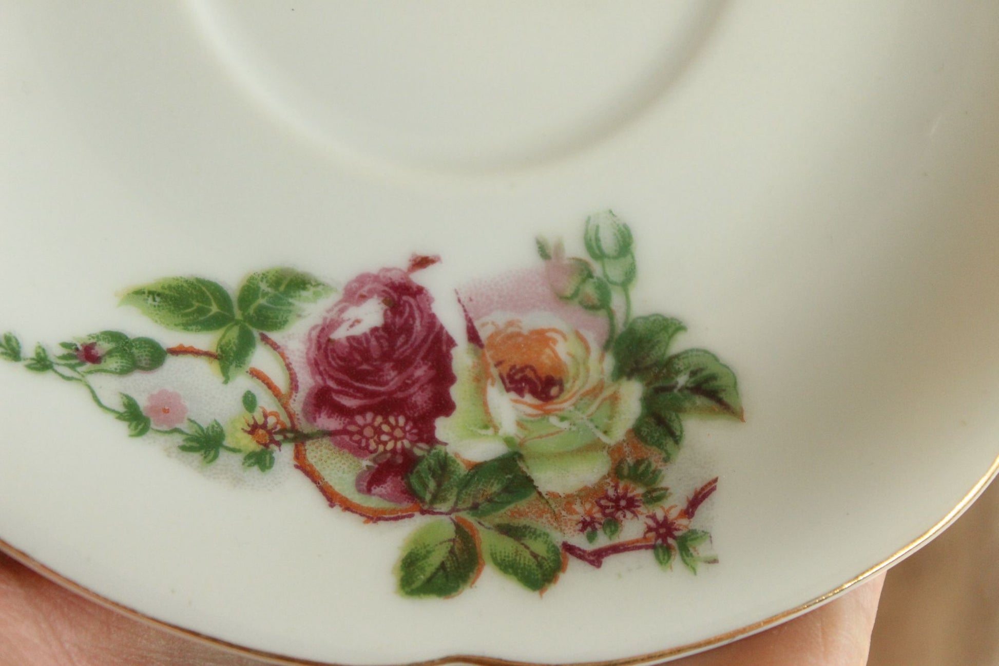 Vintage China Tea Saucer, Made In Occupied Japan