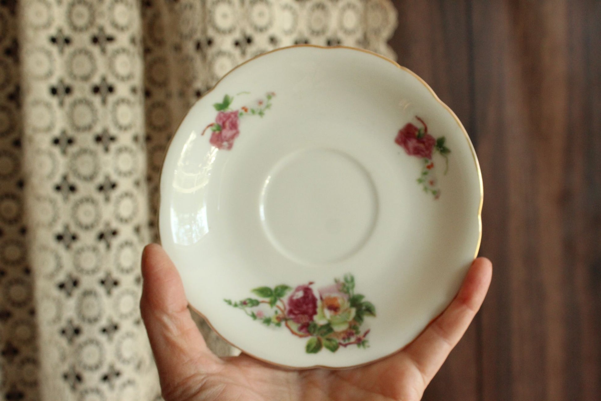 Vintage China Tea Saucer, Made In Occupied Japan