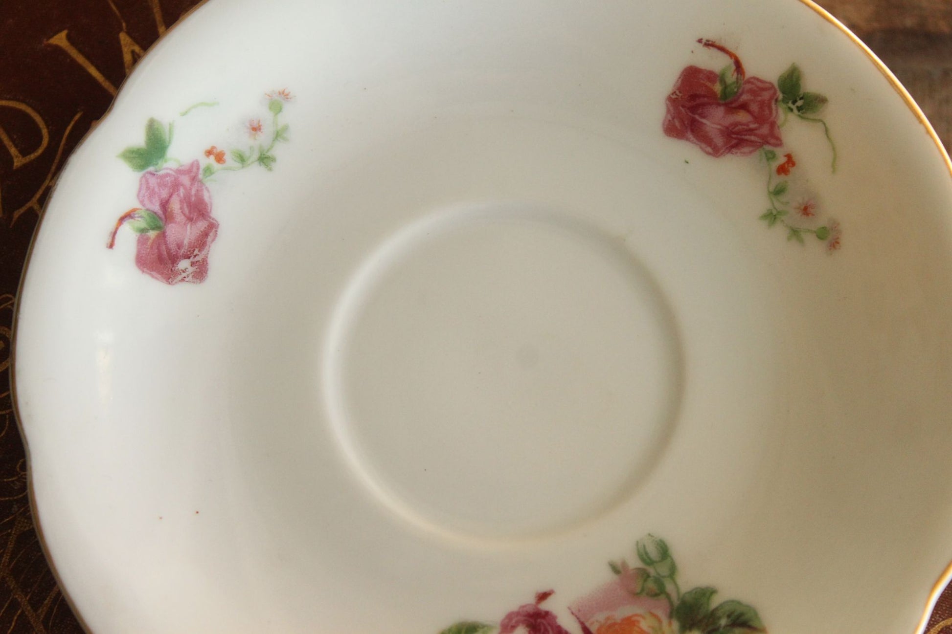 Vintage China Tea Saucer, Made In Occupied Japan