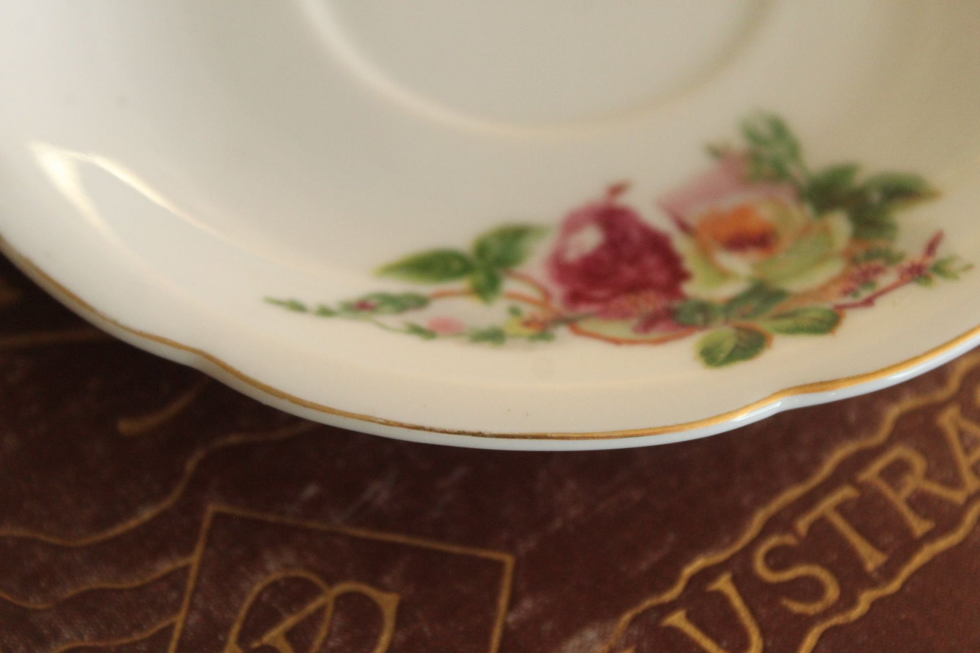 Vintage China Tea Saucer, Made In Occupied Japan