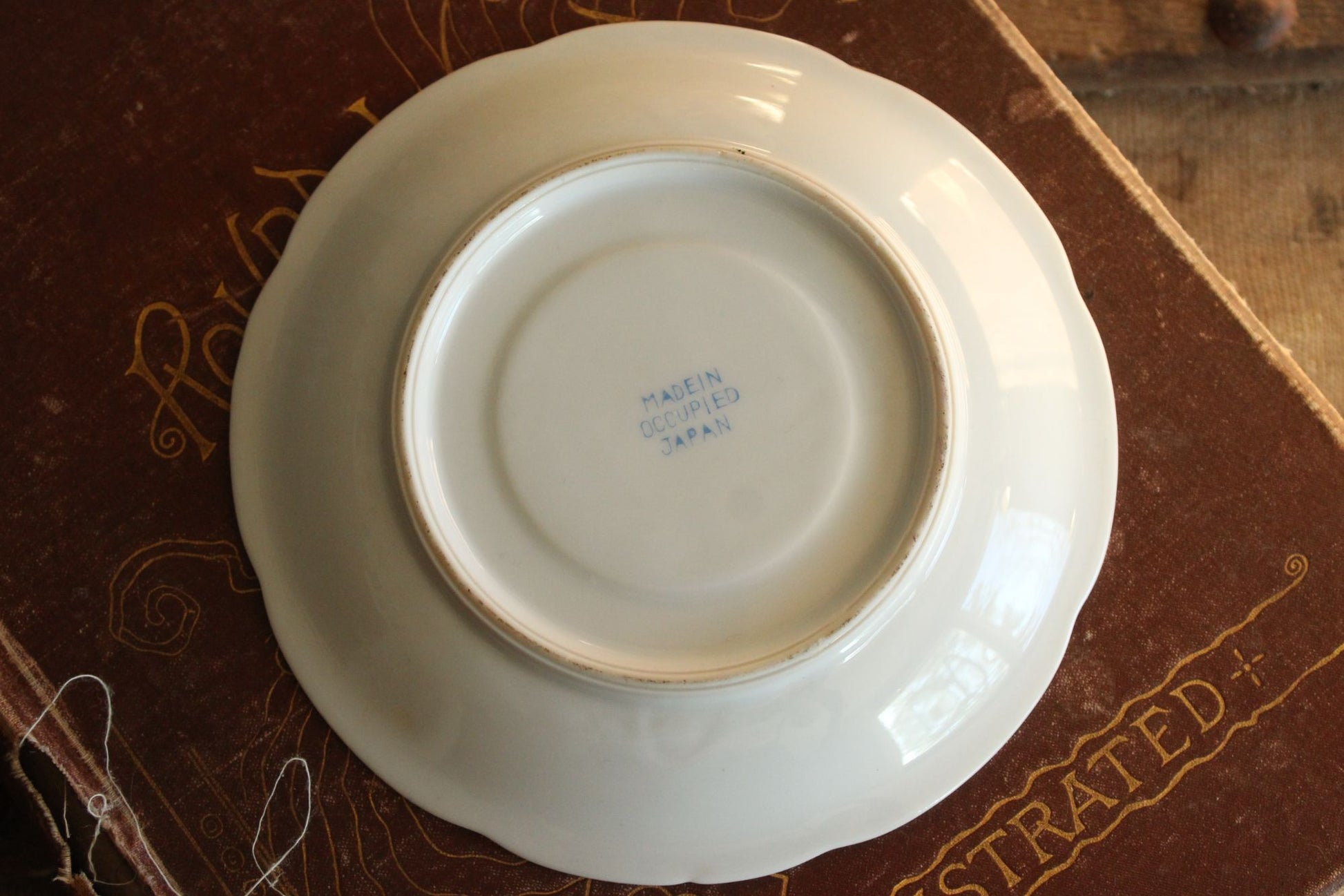 Vintage China Tea Saucer, Made In Occupied Japan