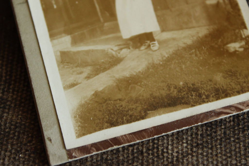 Vintage 1910s Photograph of a Smiling Woman