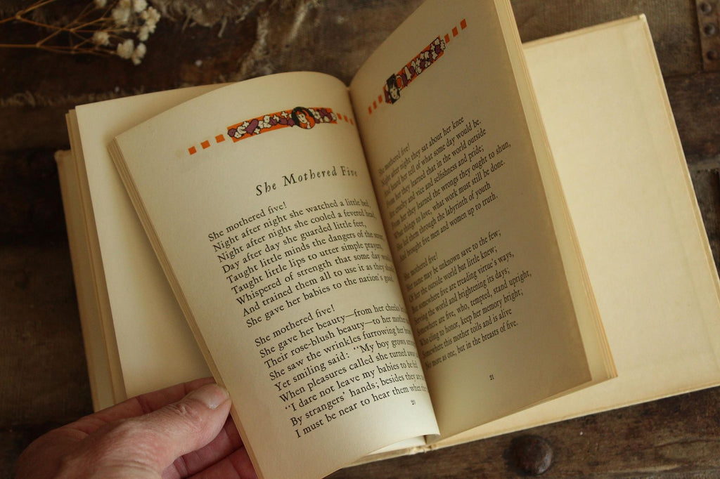 Vintage 1920s Book, "Mother", by Edgar Guest, Published by The Reilly & Lee Co.