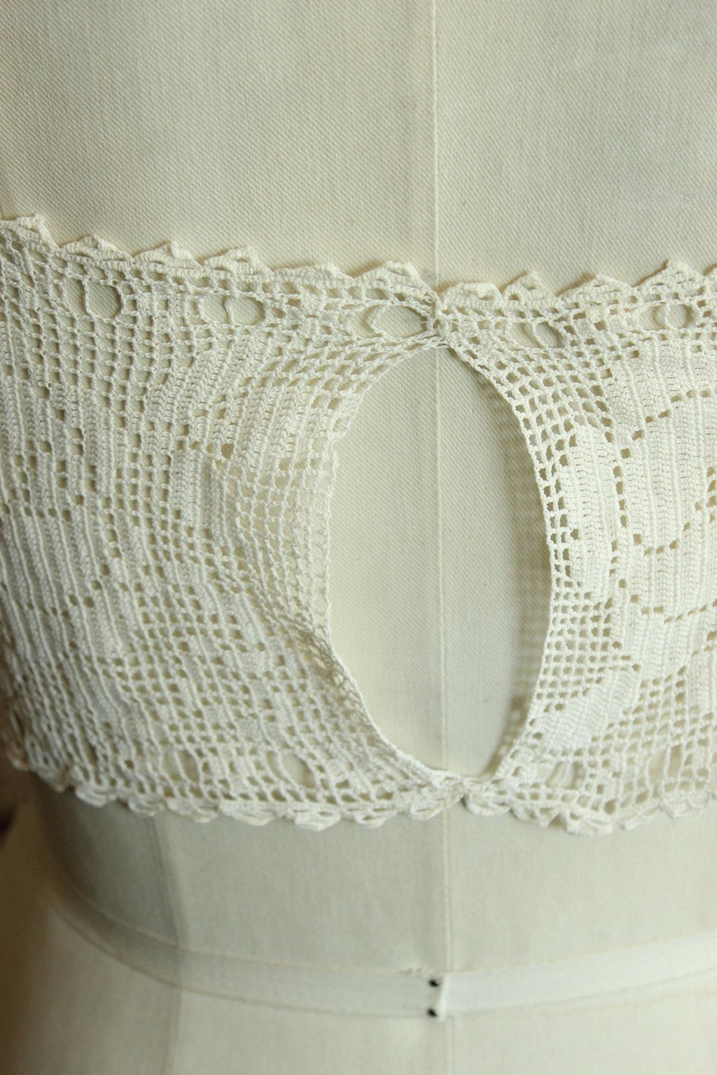 Vintage Antique 1910s Lace Camisole Trim