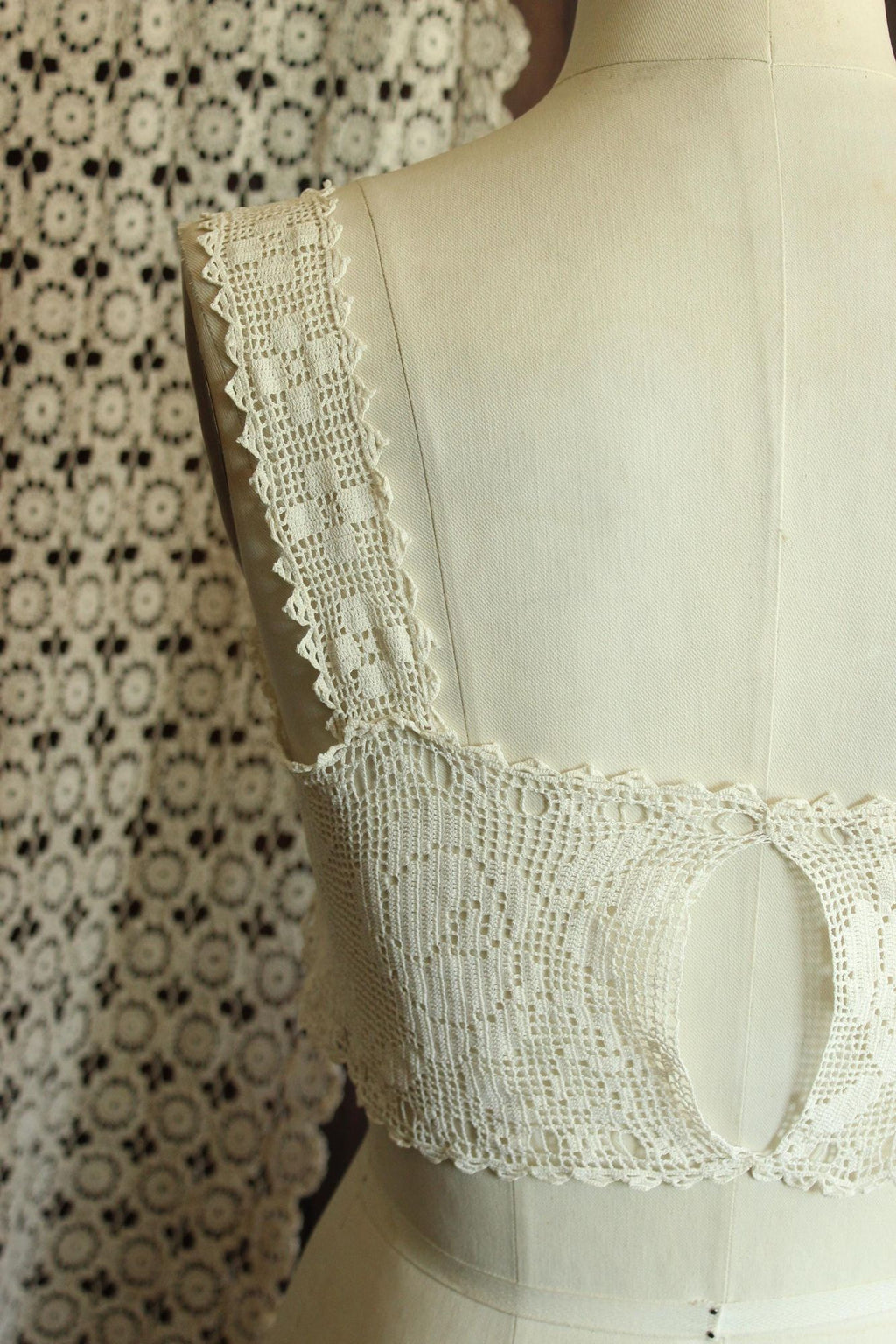 Vintage Antique 1910s Lace Camisole Trim