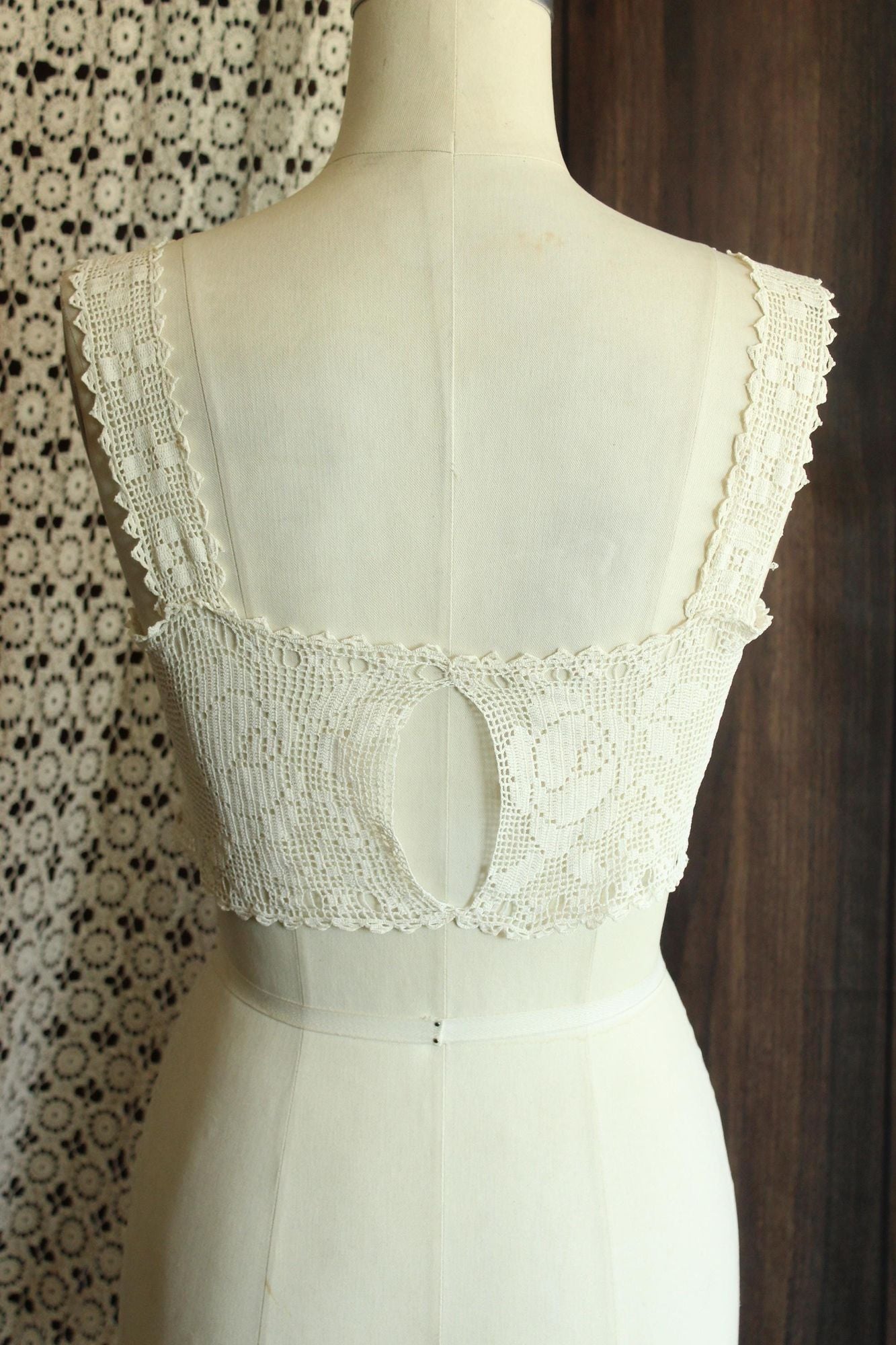 Vintage Antique 1910s Lace Camisole Trim