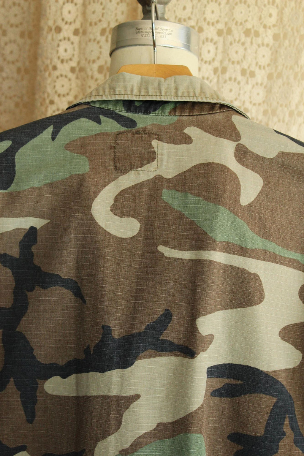 Vintage 1990s US Seabees Camouflage Combat Field Jacket