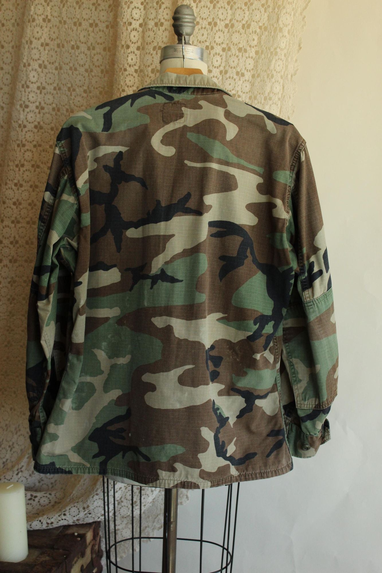 Vintage 1990s US Seabees Camouflage Combat Field Jacket