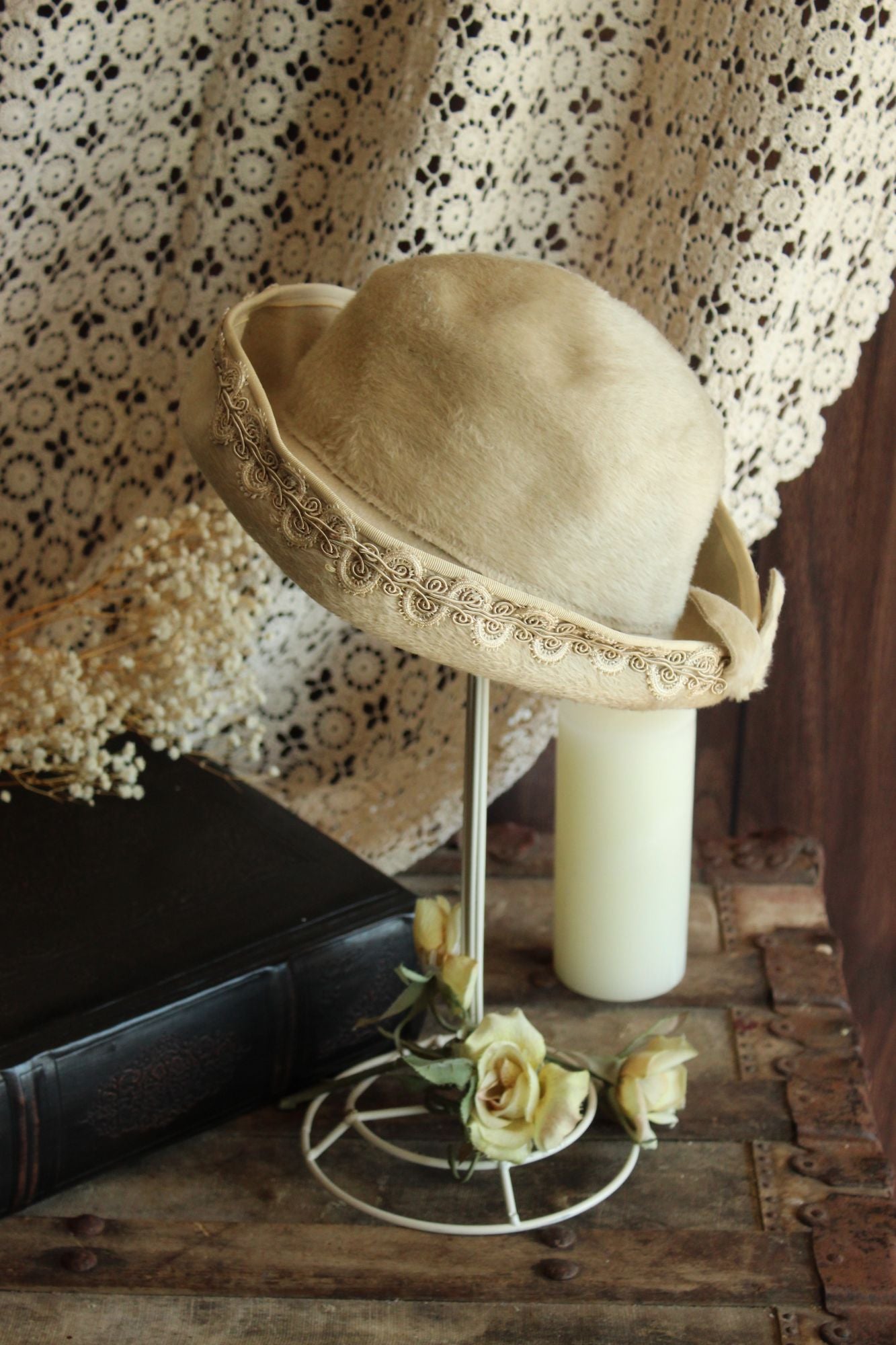 Vintage 1960s Lilli Faux Fur Wool Hat