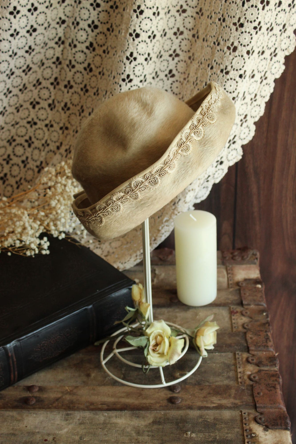 Vintage 1960s Lilli Faux Fur Wool Hat
