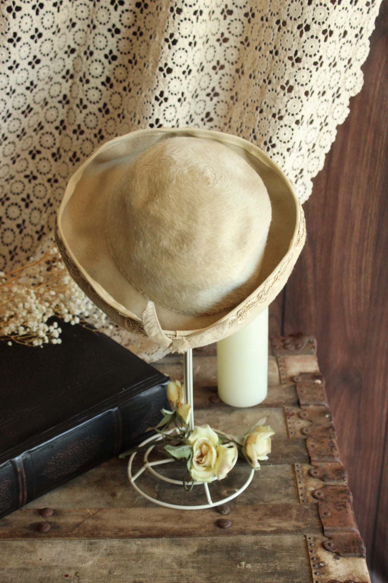 Vintage 1960s Lilli Faux Fur Wool Hat