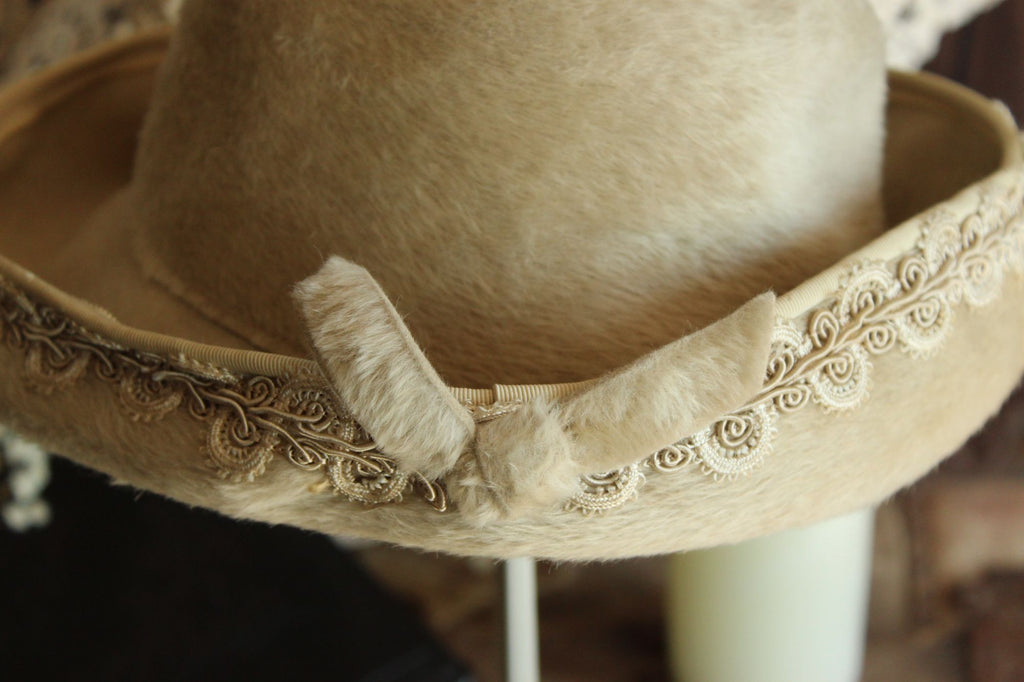 Vintage 1960s Lilli Faux Fur Wool Hat