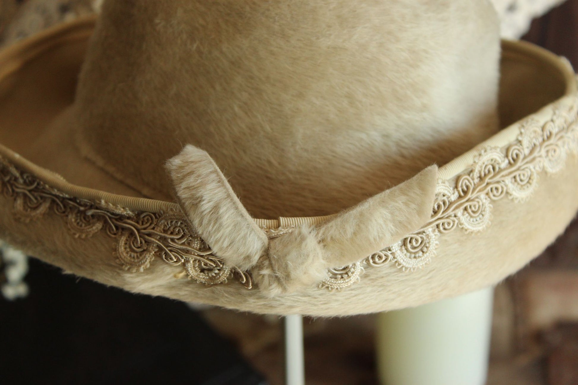 Vintage 1960s Lilli Faux Fur Wool Hat