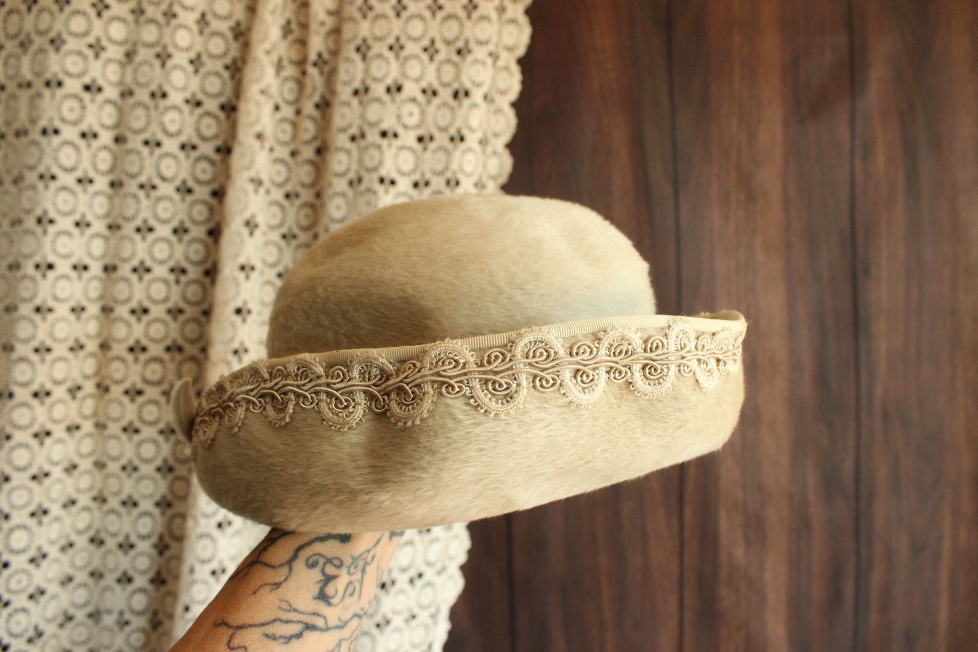 Vintage 1960s Lilli Faux Fur Wool Hat