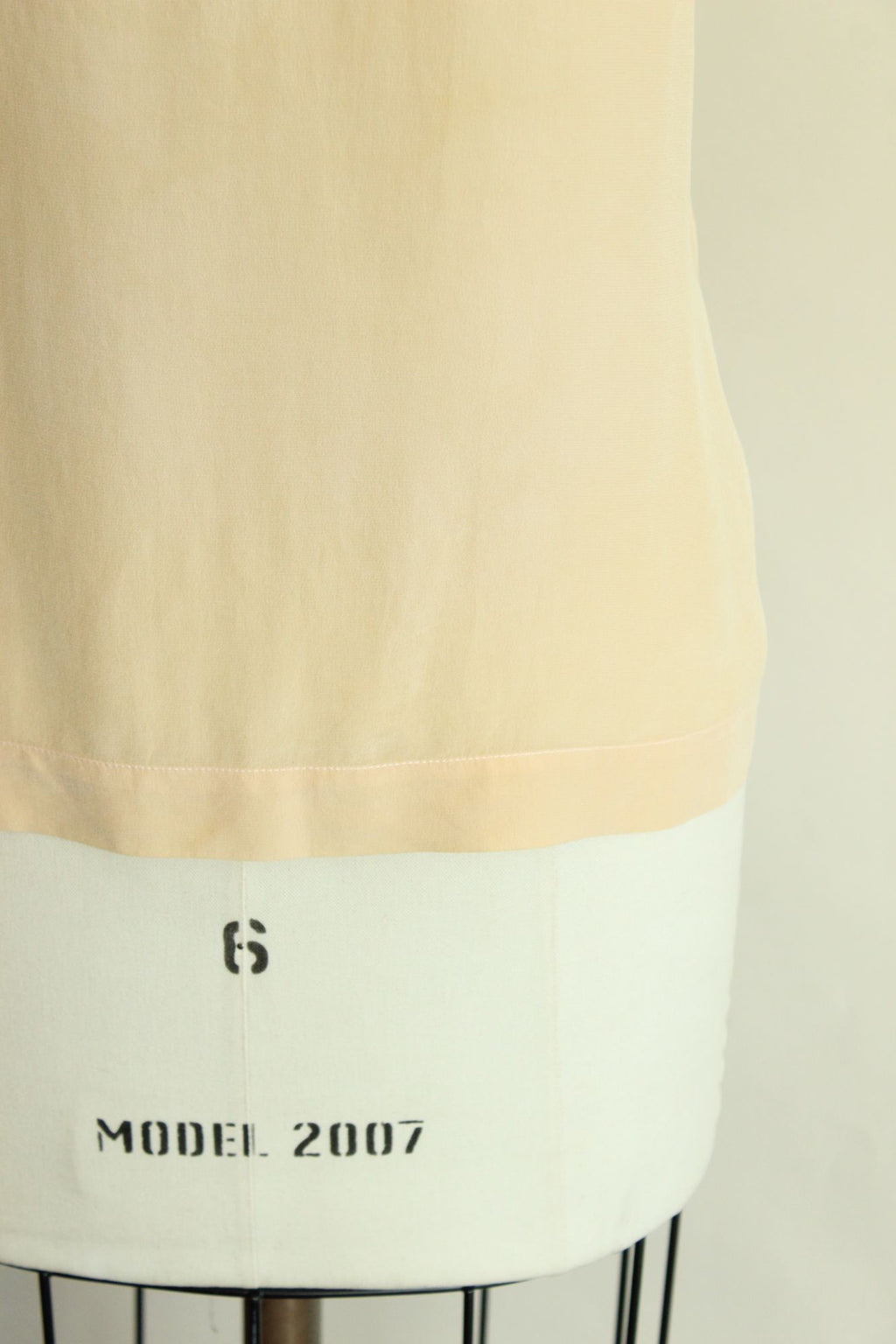 Vintage 1990s Ivory Silk Sleeveless Blouse