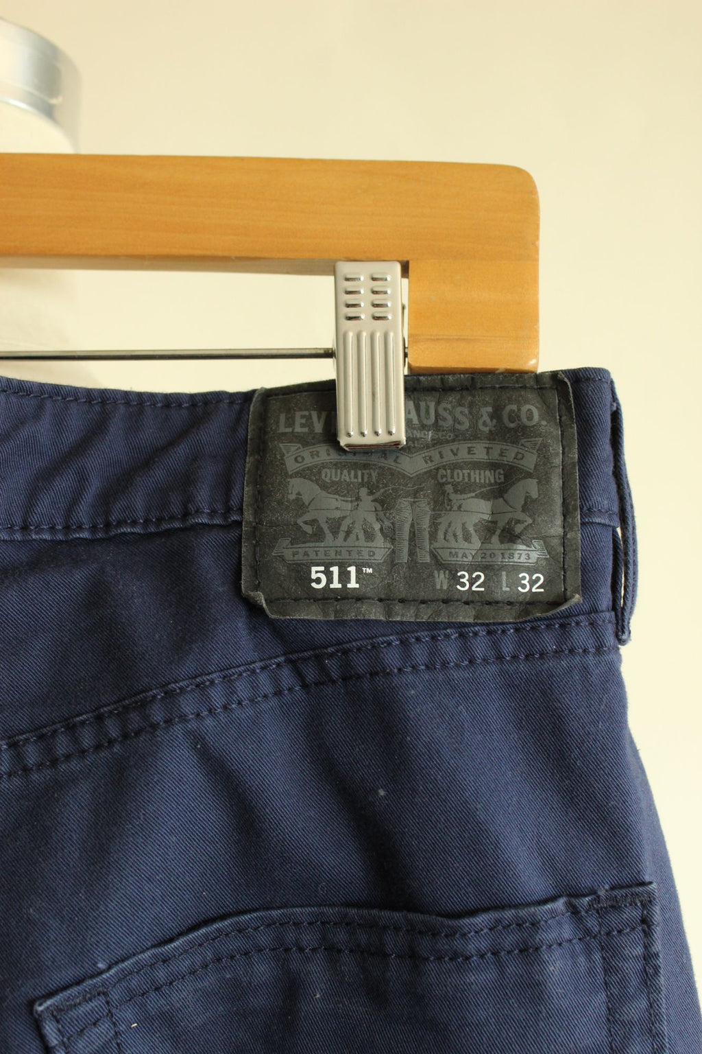 Levis Mens 511 Jeans, Navy Blue, 32W 32L, Slim