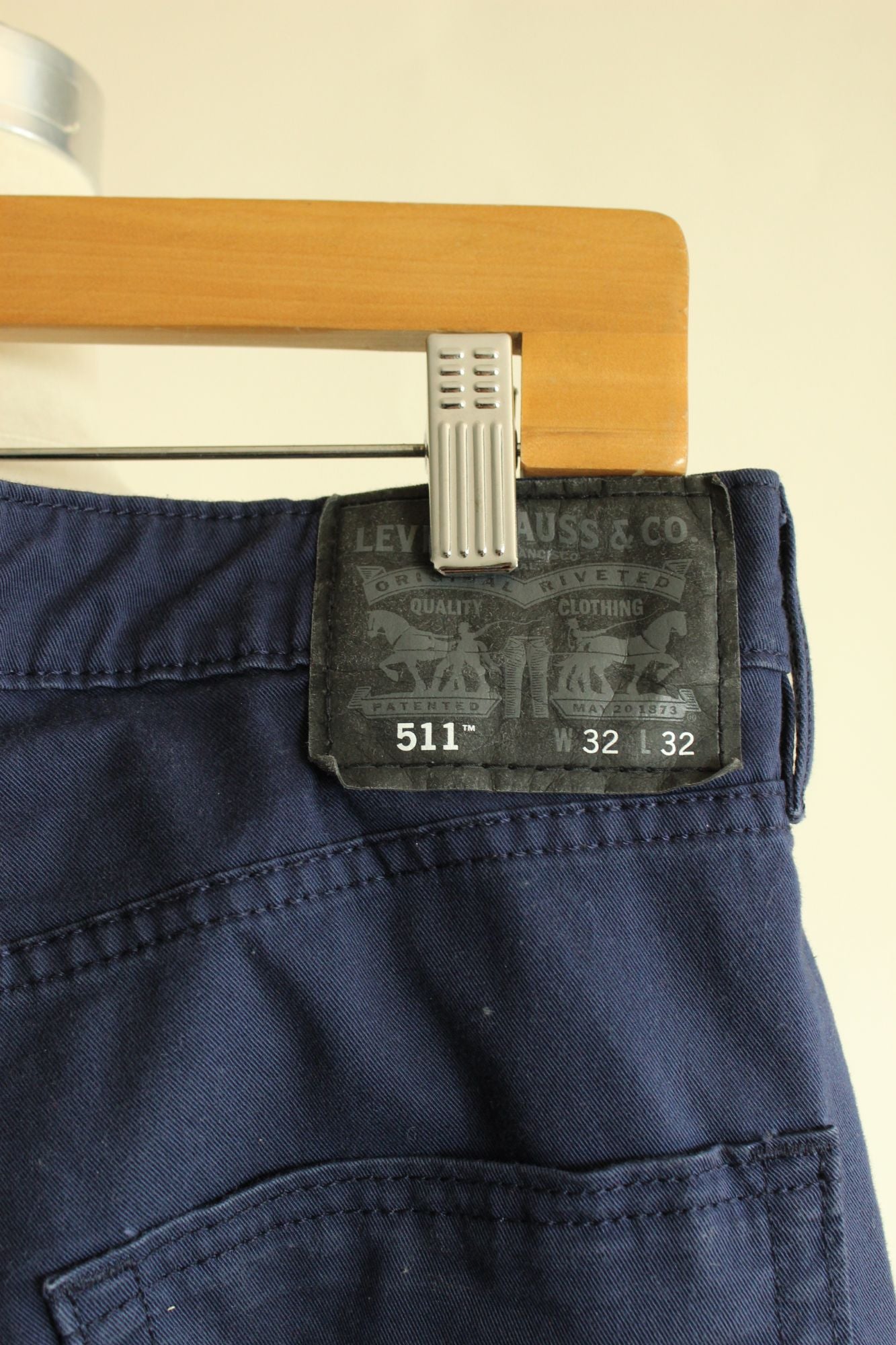 Levis Mens 511 Jeans, Navy Blue, 32W 32L, Slim