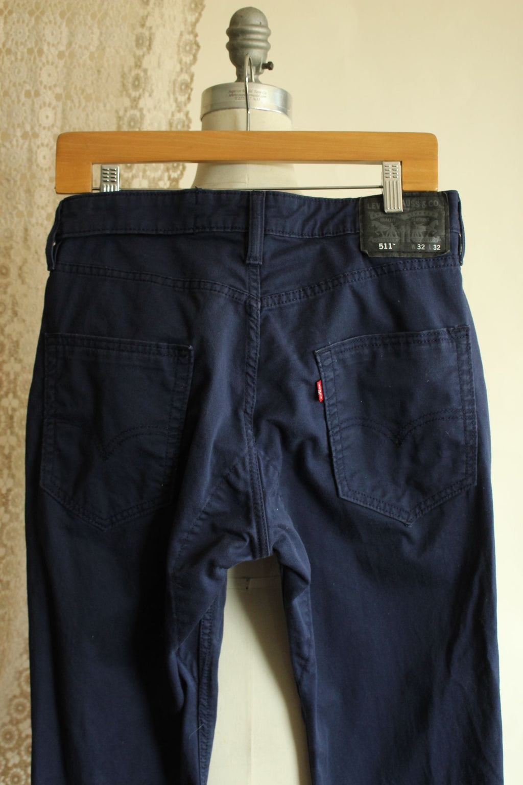 Levis Mens 511 Jeans, Navy Blue, 32W 32L, Slim