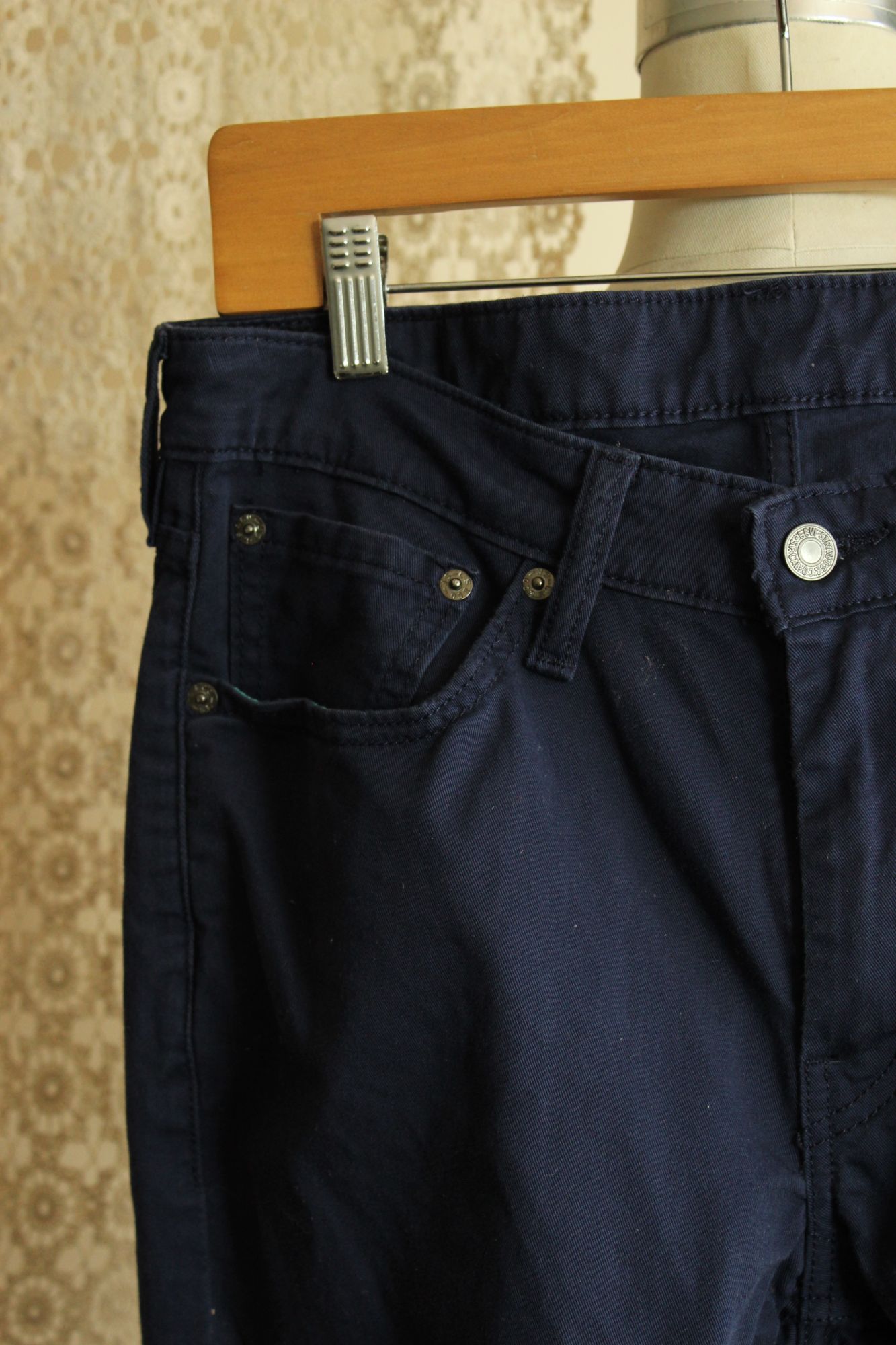 Levis Mens 511 Jeans, Navy Blue, 32W 32L, Slim