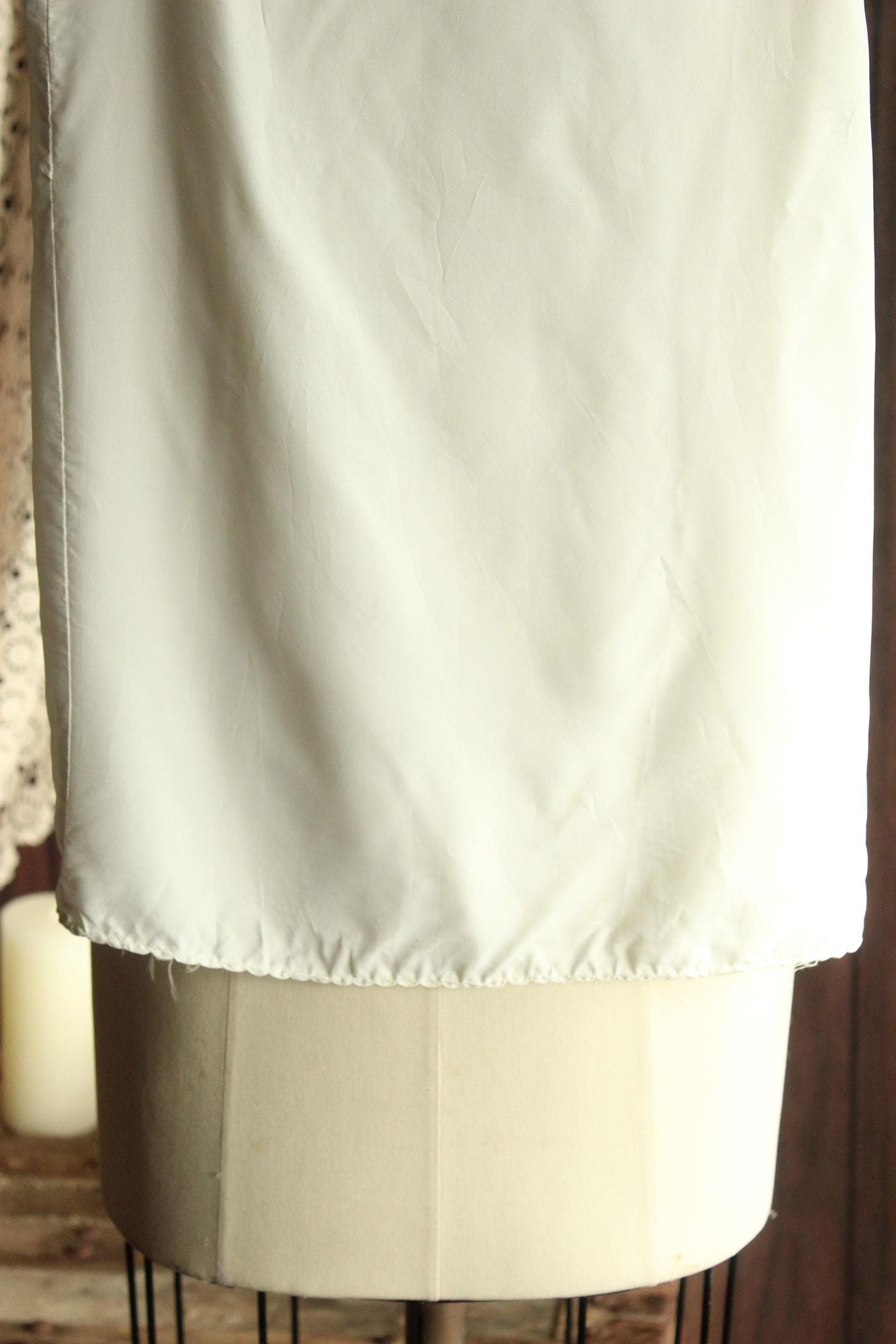 Vintage 1950s 1960s White Baby Slip Dress