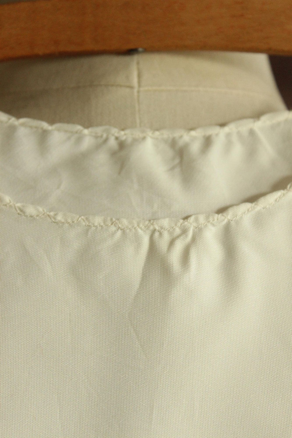 Vintage 1950s 1960s White Baby Slip Dress