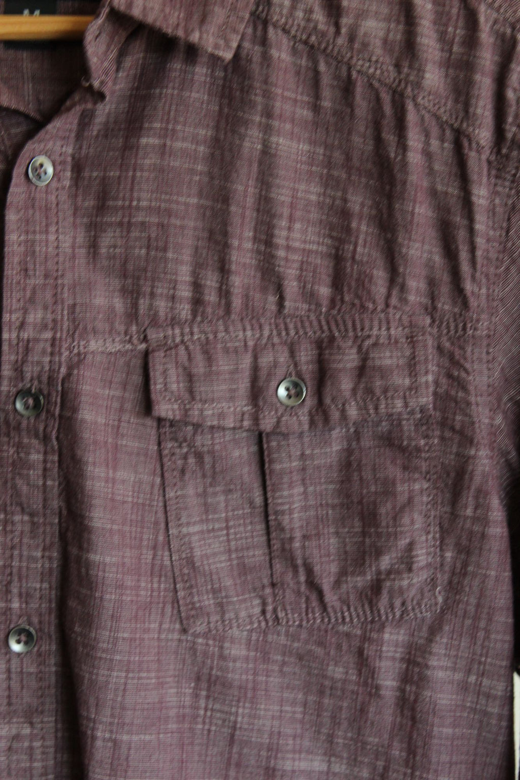 INC Men's Long Sleeve Cotton Button Down Shirt, Size M