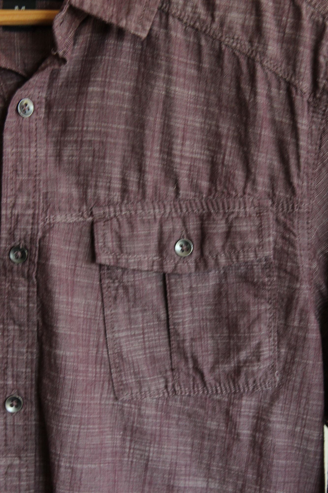 INC Men's Long Sleeve Cotton Button Down Shirt, Size M