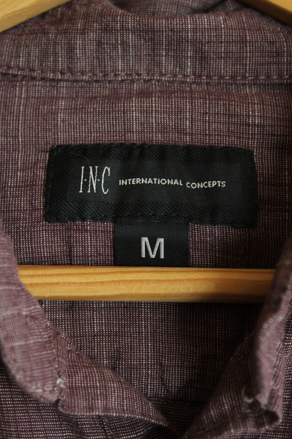 INC Men's Long Sleeve Cotton Button Down Shirt, Size M