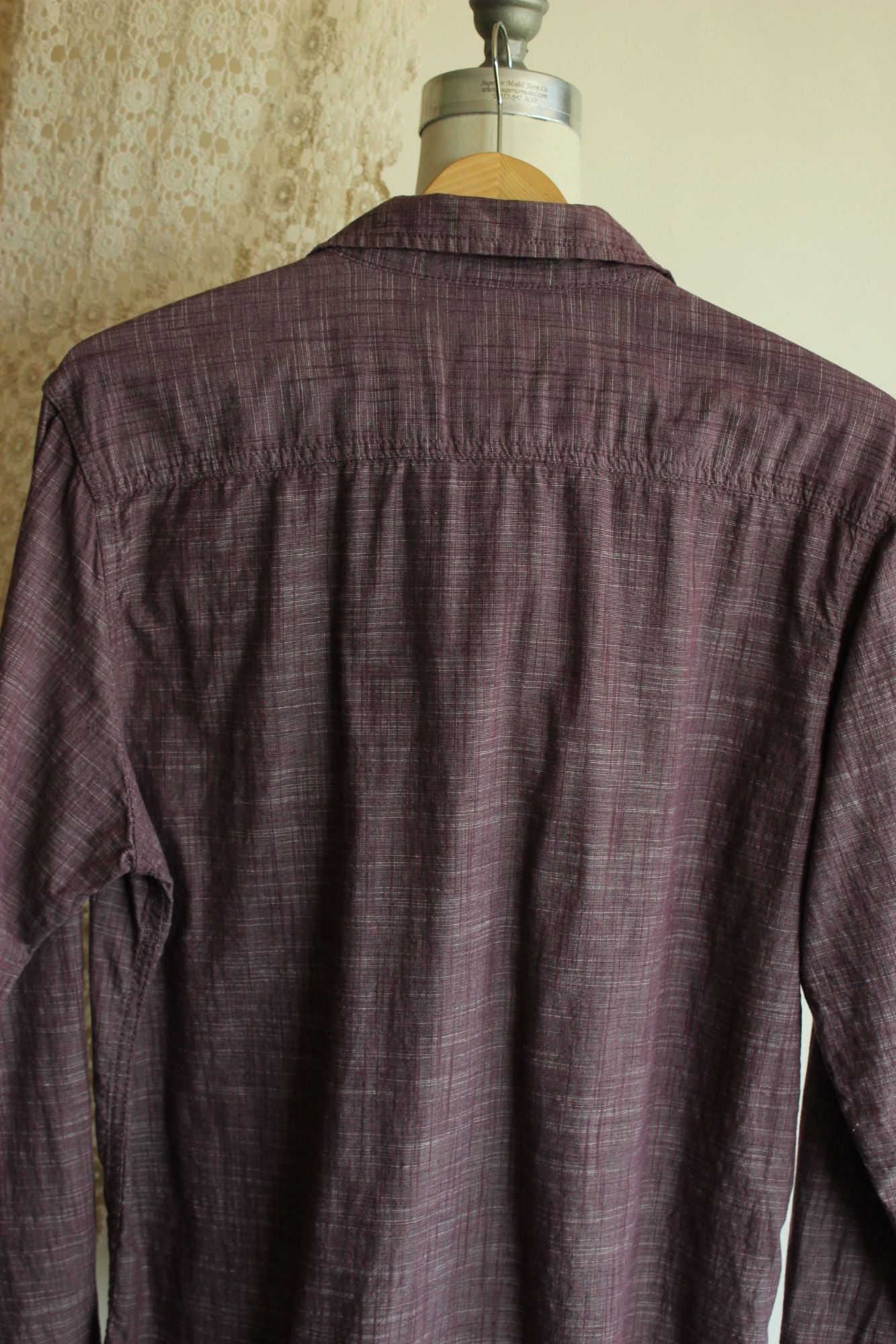 INC Men's Long Sleeve Cotton Button Down Shirt, Size M