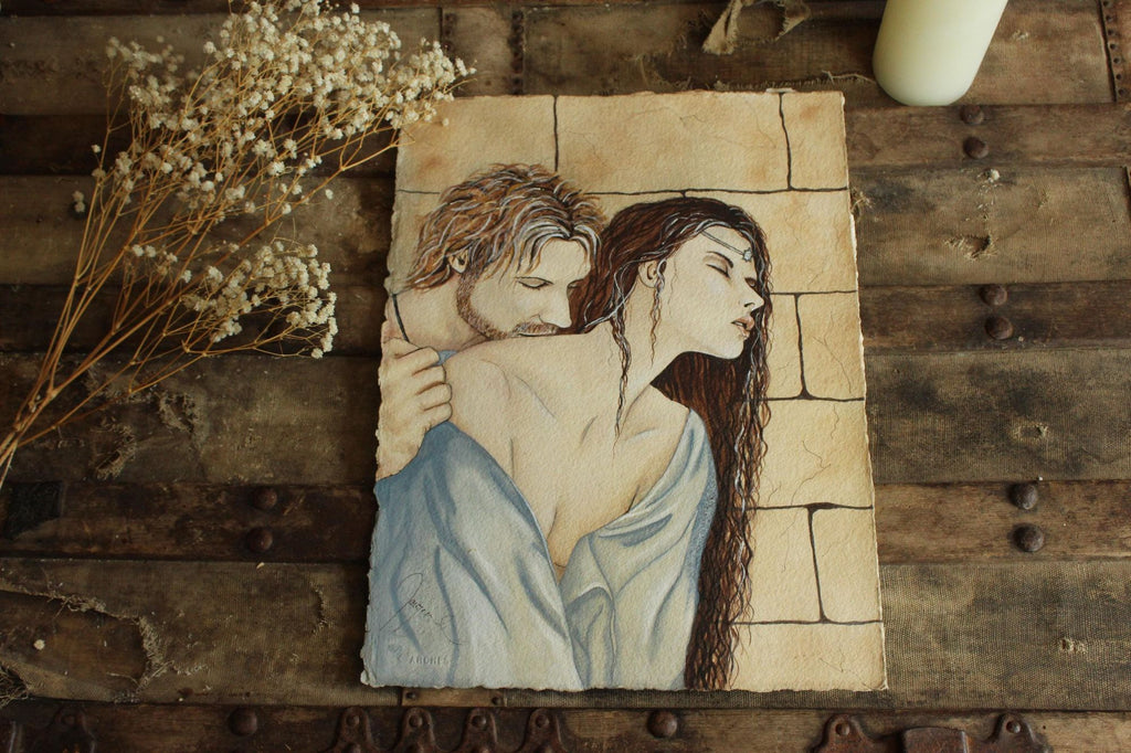 Tristan and Isolde Original Painting