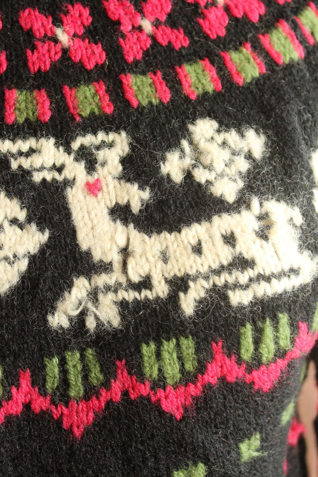 Vintage 1970s Nordic Style Kofler Luzern Sweter with Reindeer