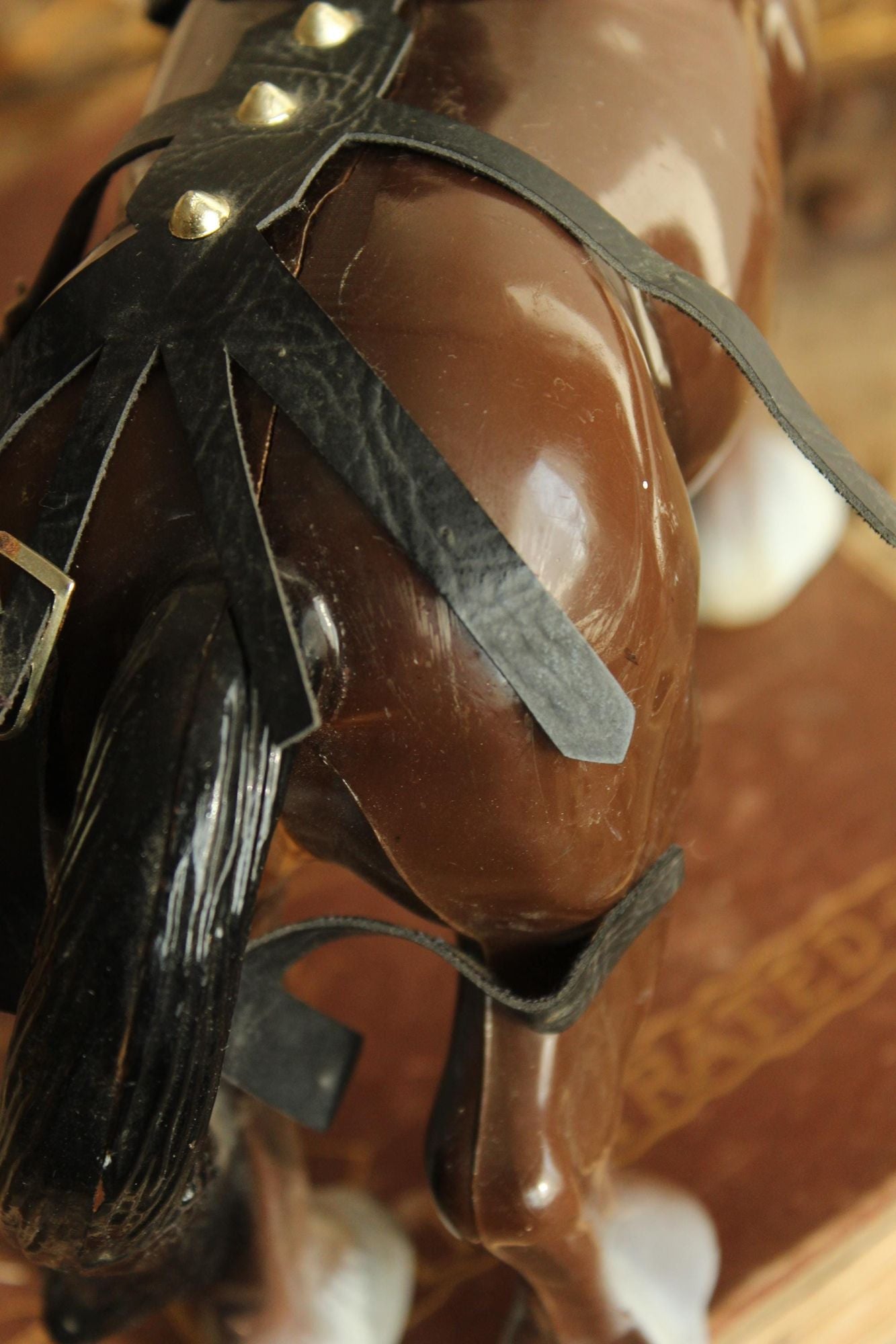 Vintage 1970s Clydesdale Model Horse Figurine 3165 with Harness