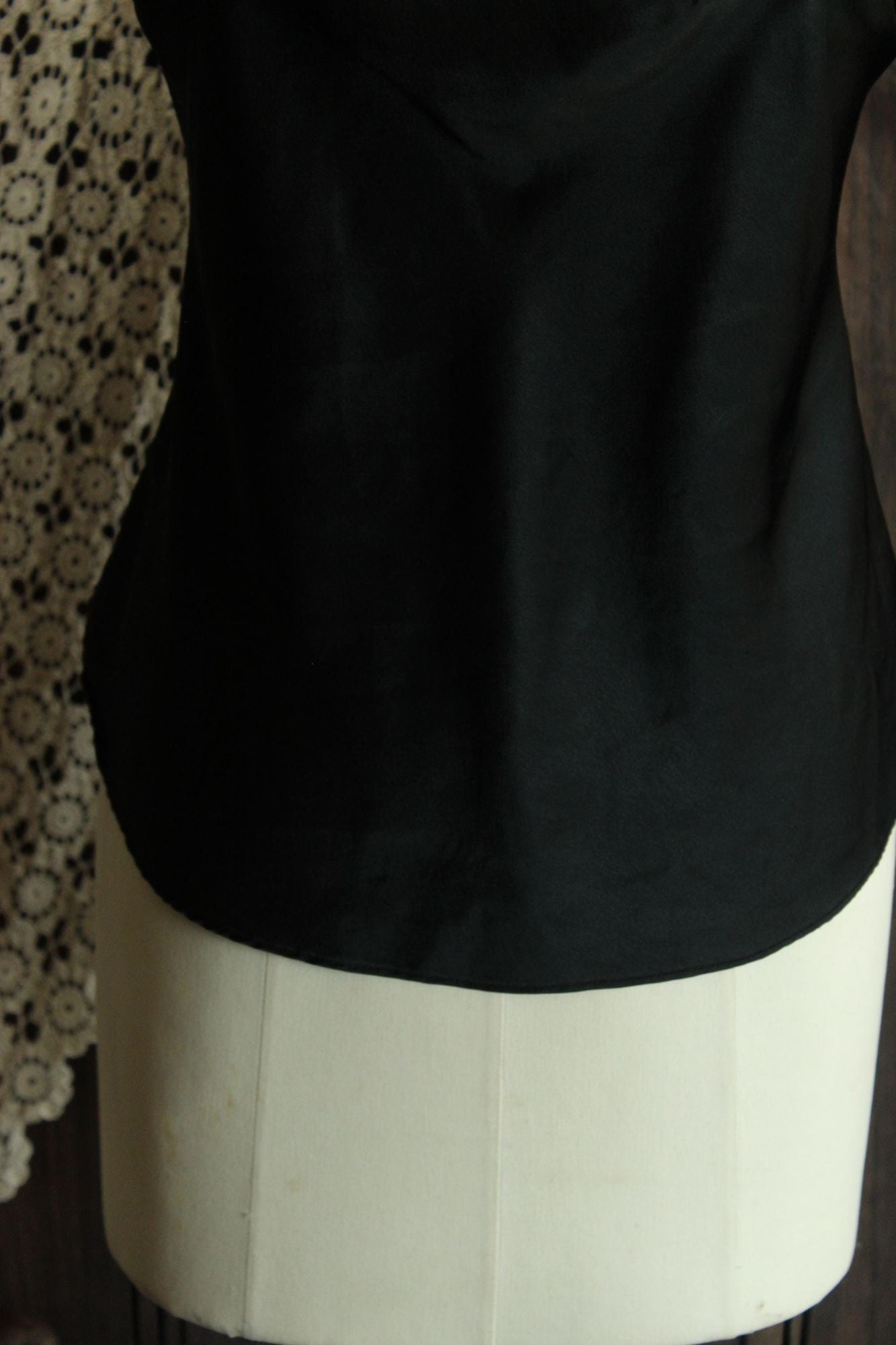 Vintage 1990s Calvin Klein Black Satin Camisole