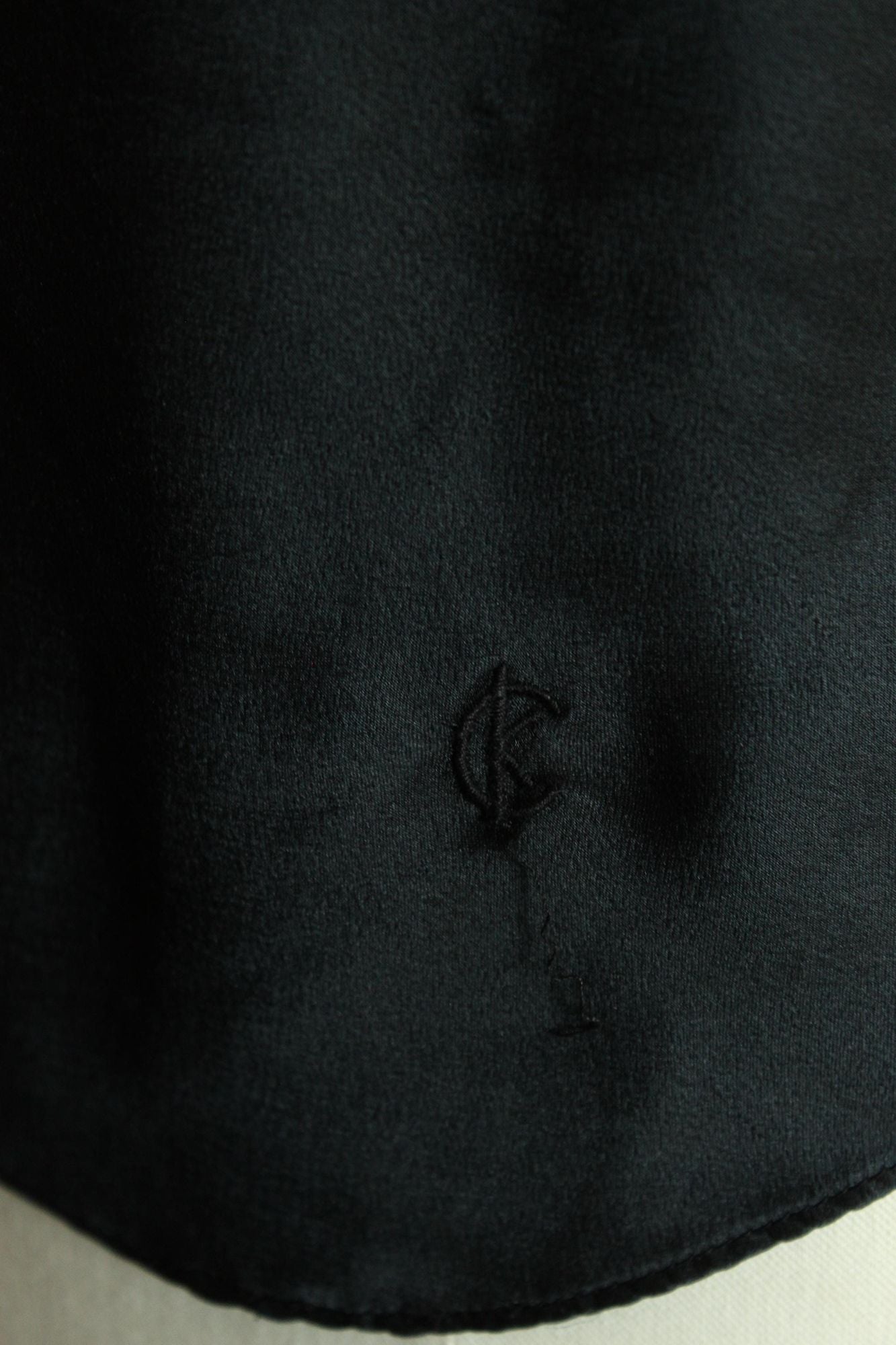 Vintage 1990s Calvin Klein Black Satin Camisole
