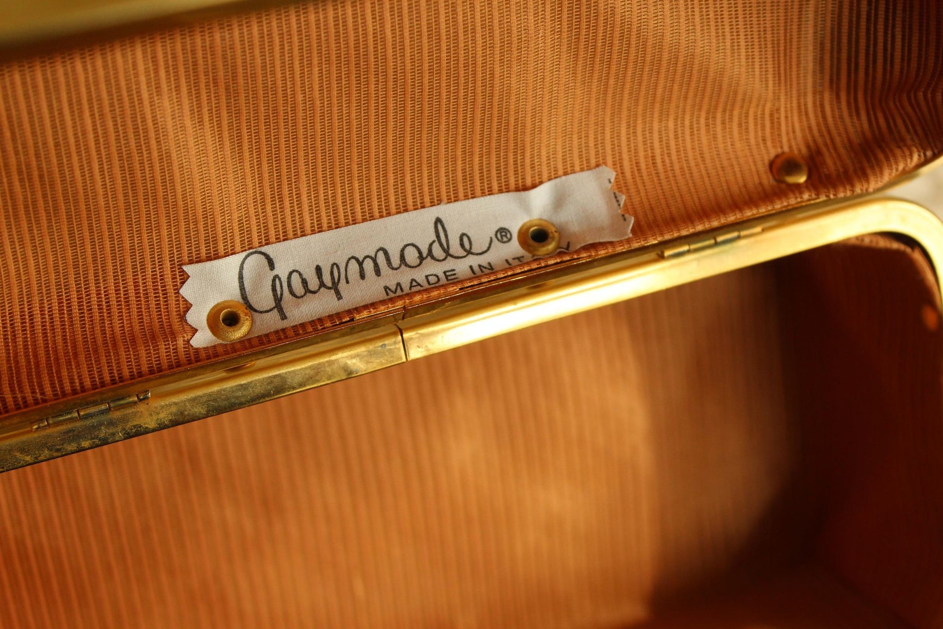 Vintage 1950s 1960s Gaymode Beige Woven Box Purse with Handle