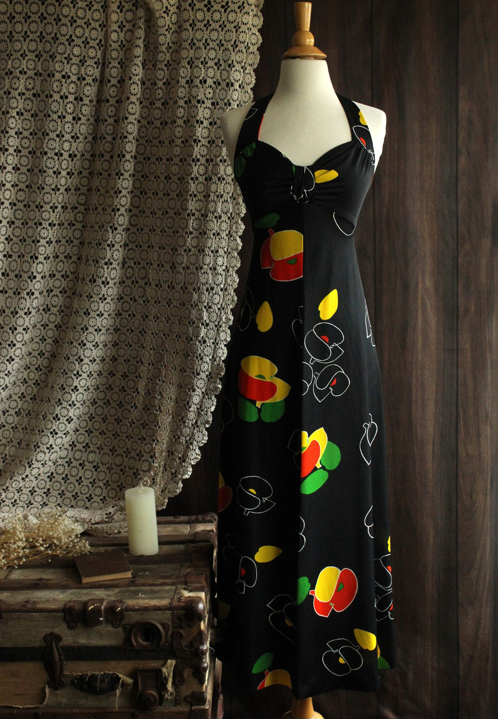 Vintage 1970s 1980s Joseph Magnin Maxidress