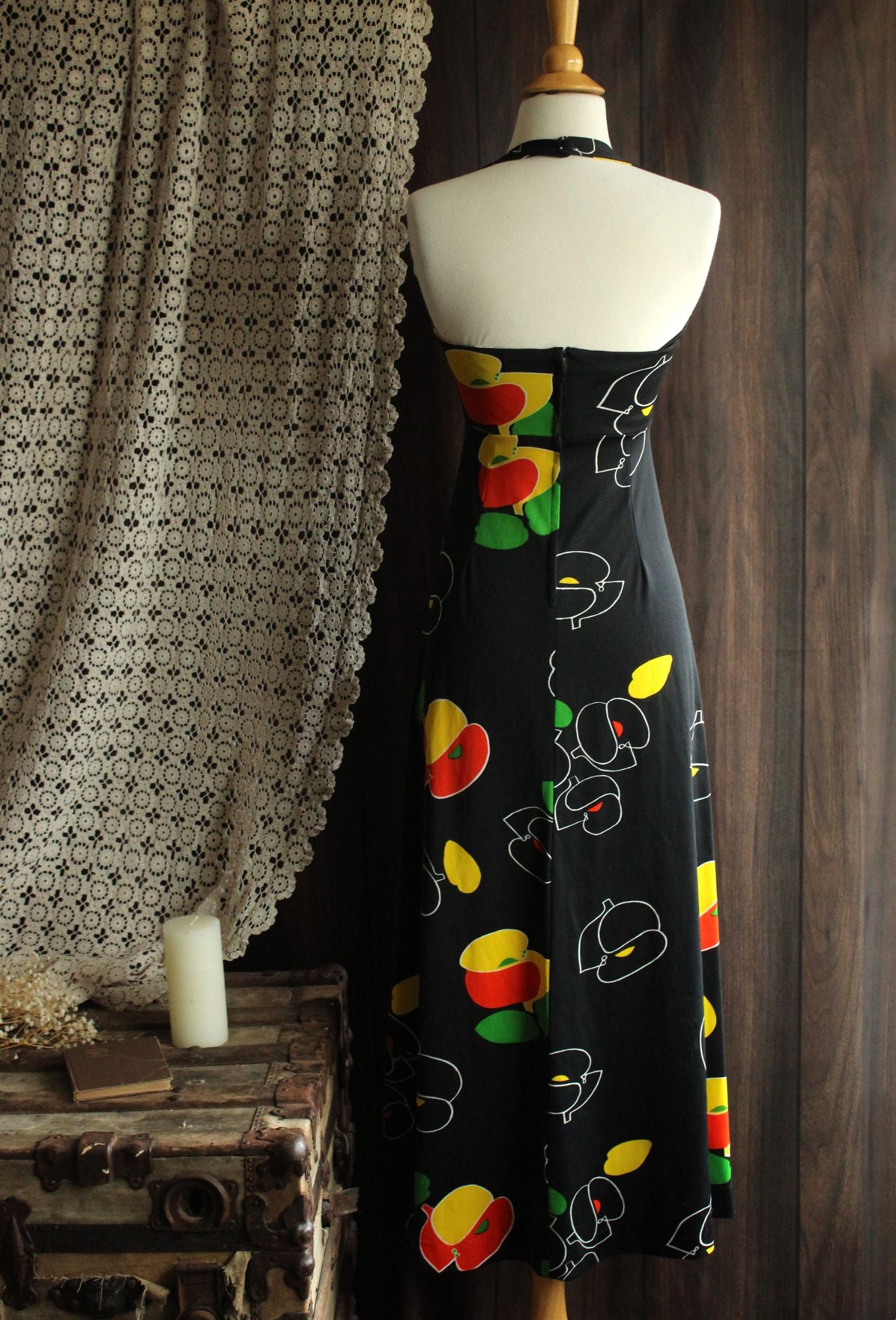 Vintage 1970s 1980s Joseph Magnin Maxidress