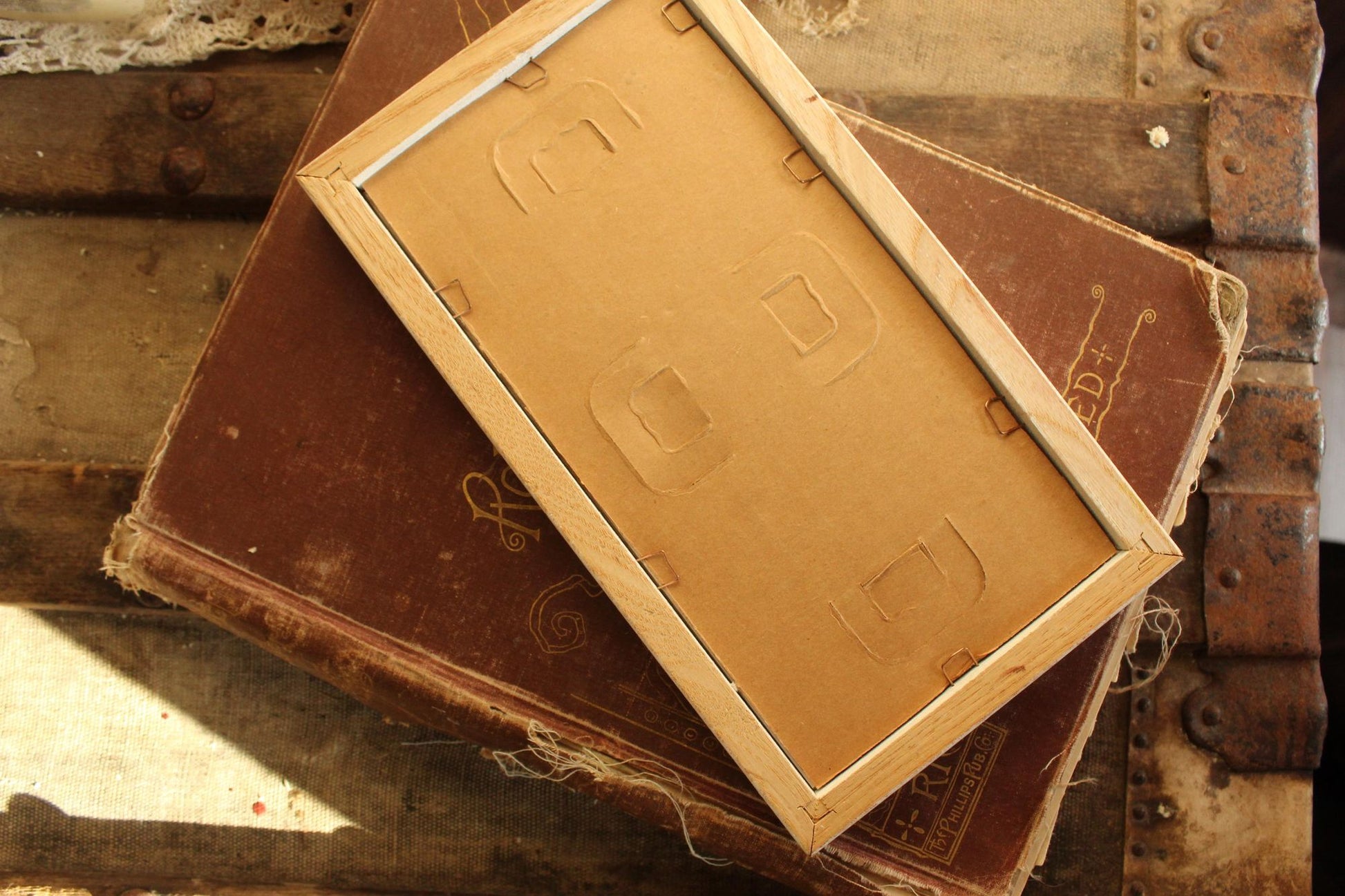 Vintage 1990s Framed Pink Rose Botanical Print