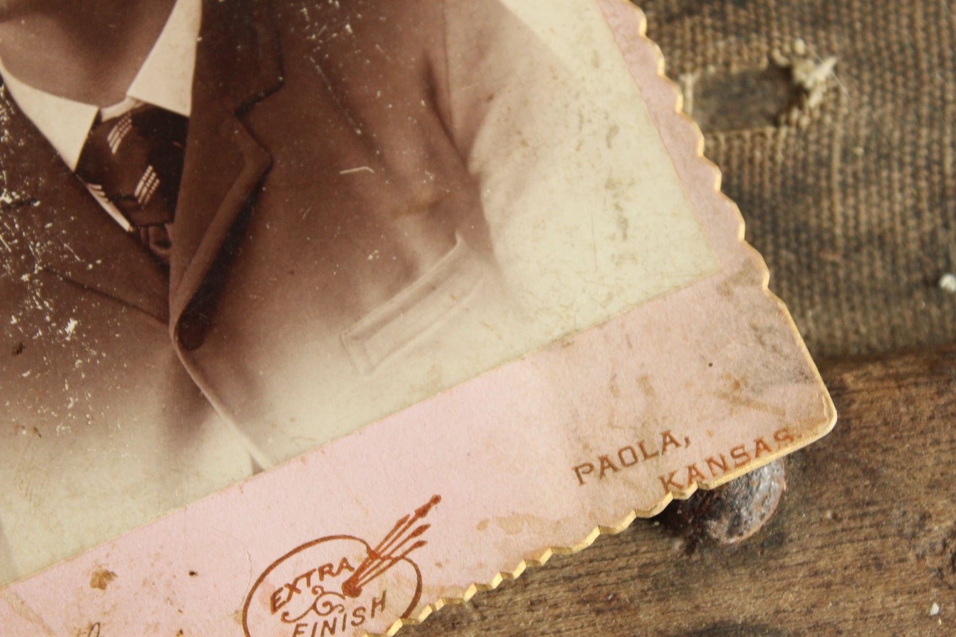 Vintage 1800s Edwardian Victorian Photograph of a Man