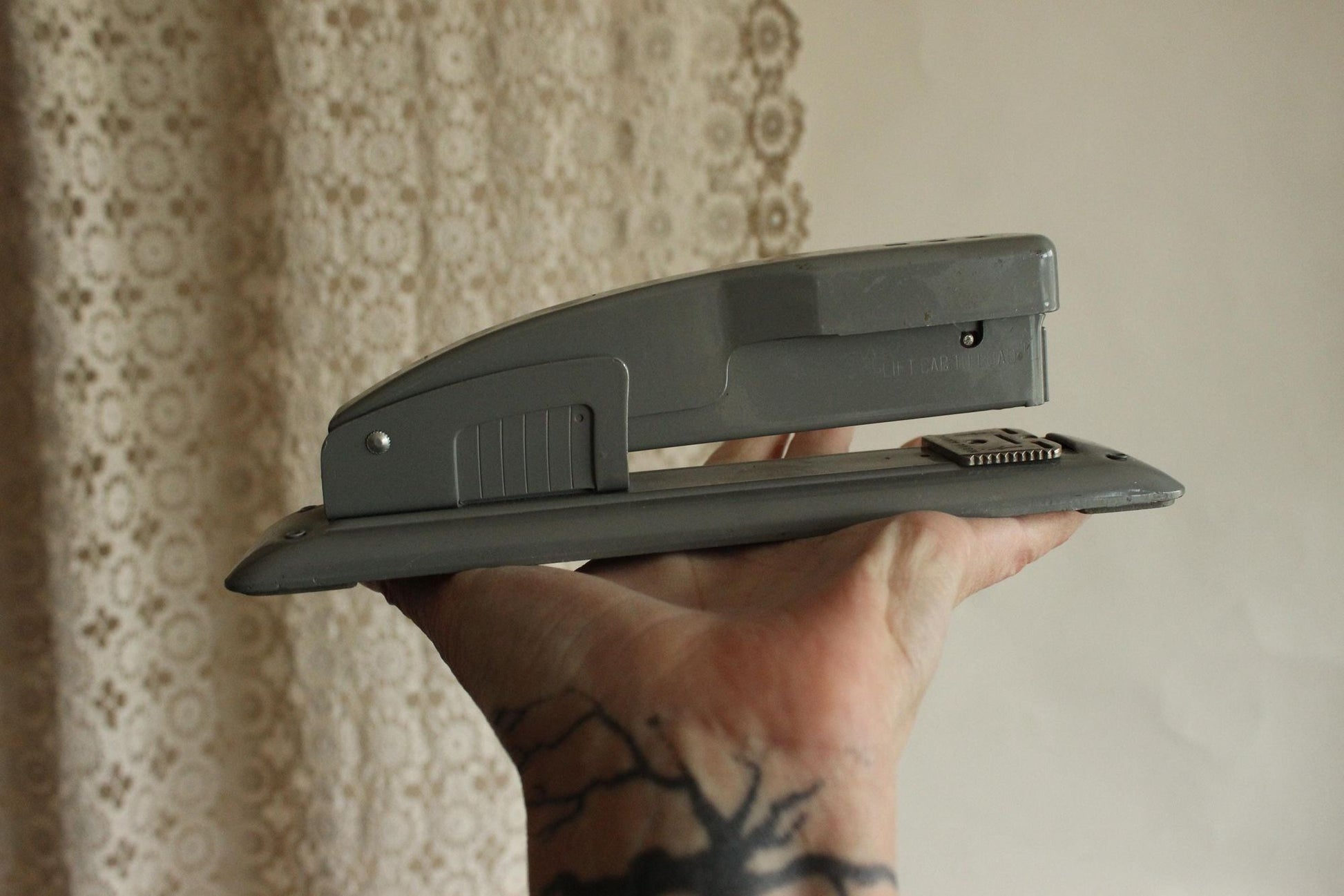 Vintage 1950s Swingline 400 Gray Metal Stapler