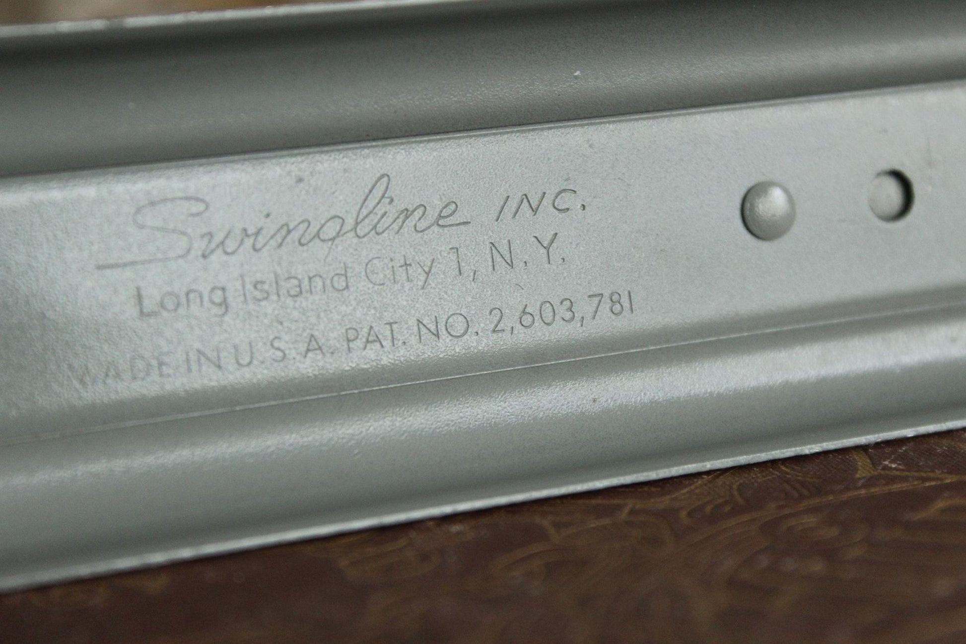 Vintage 1950s Swingline 400 Gray Metal Stapler