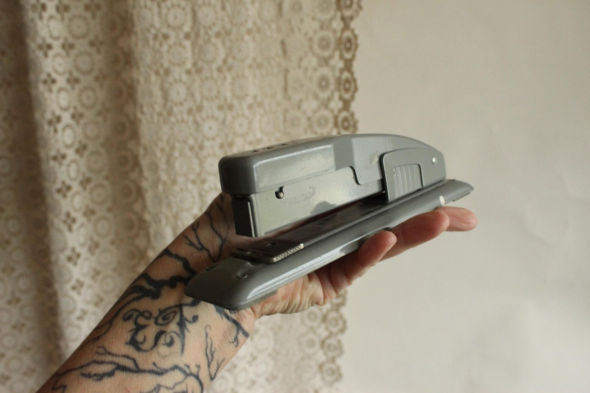 Vintage 1950s Swingline 400 Gray Metal Stapler