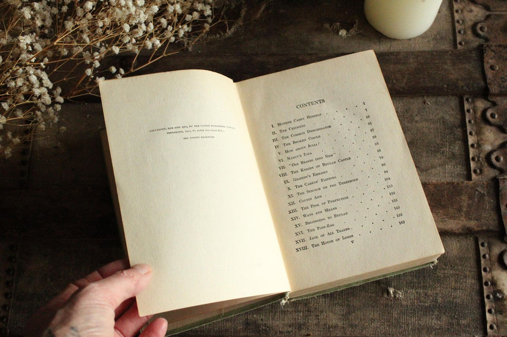 Vintage Antique 1910s Book, "Mother Carey's Chickens", by Kate Douglas Wiggin