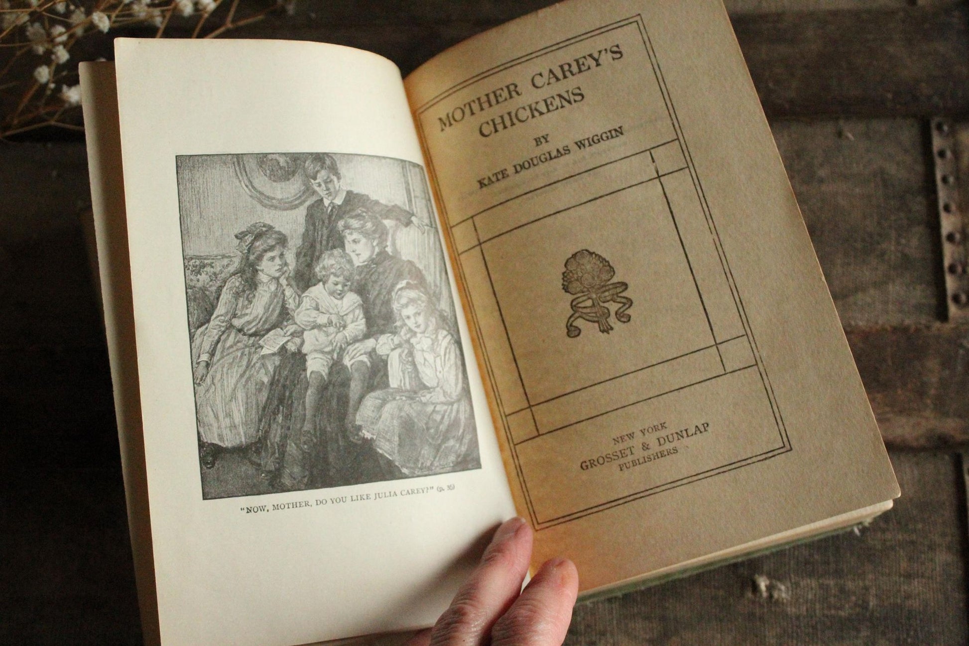 Vintage Antique 1910s Book, "Mother Carey's Chickens", by Kate Douglas Wiggin