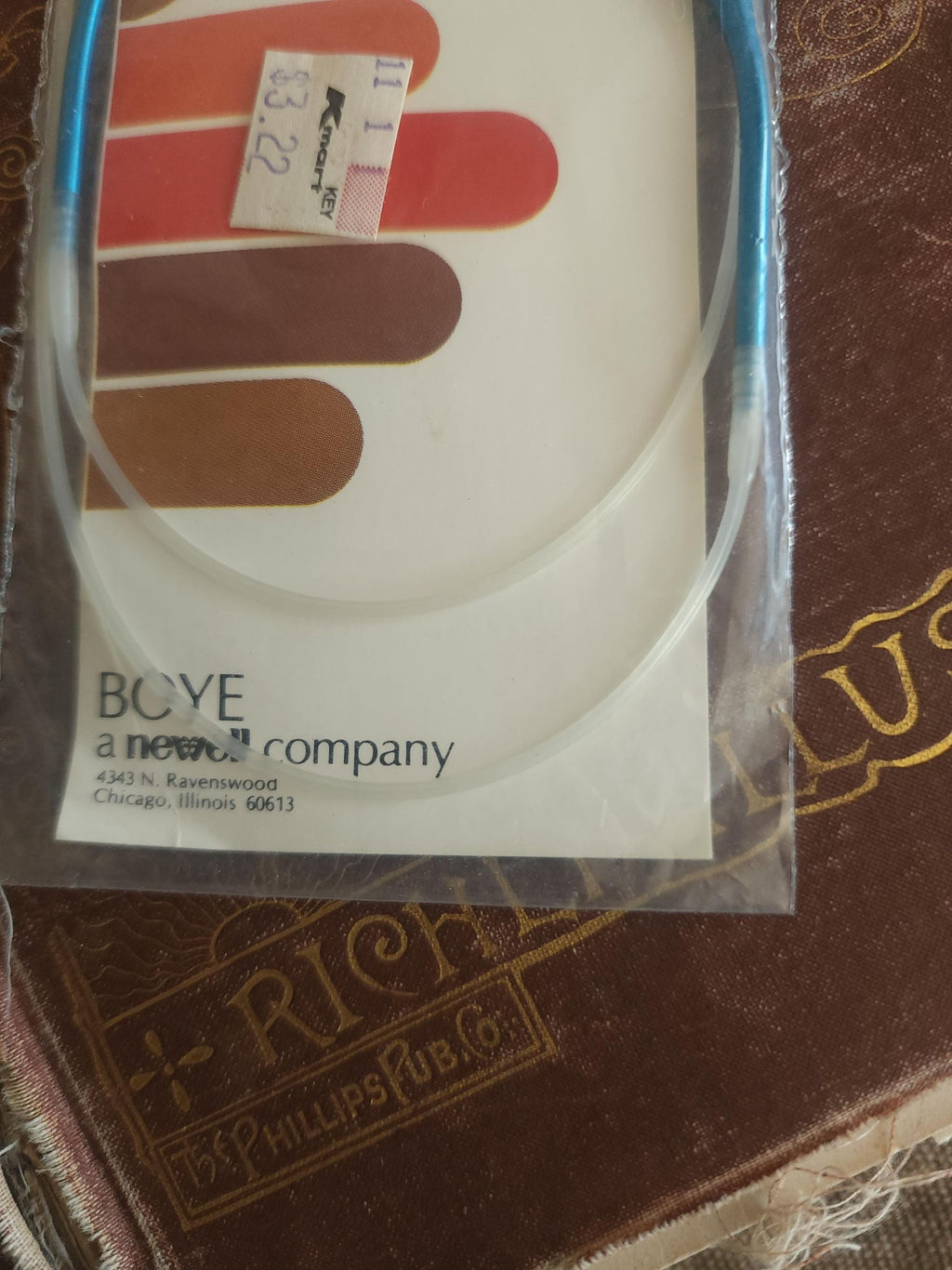 Vintage 1970s Knitting Needles, NOS Boye Size 10.5 Diana Circular 29"