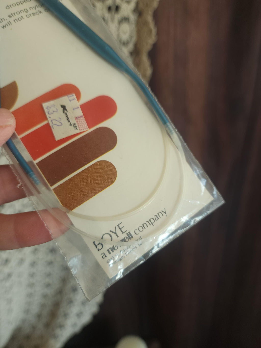 Vintage 1970s Knitting Needles, NOS Boye Size 10.5 Diana Circular 29"