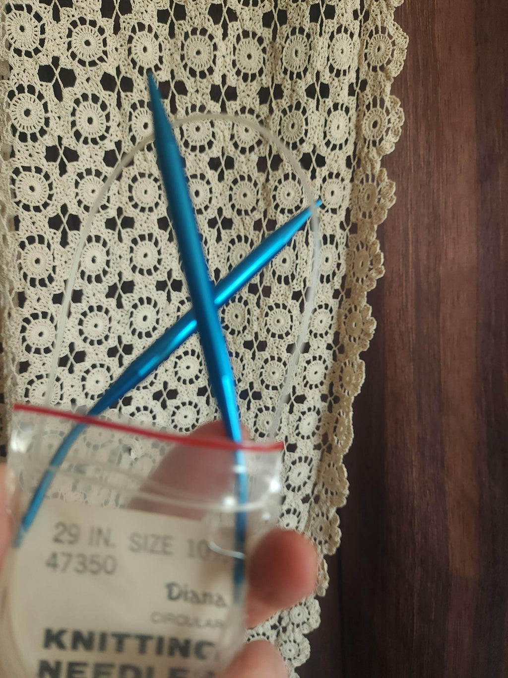 Vintage 1970s Knitting Needles, NOS Boye Size 10.5 Diana Circular 29"